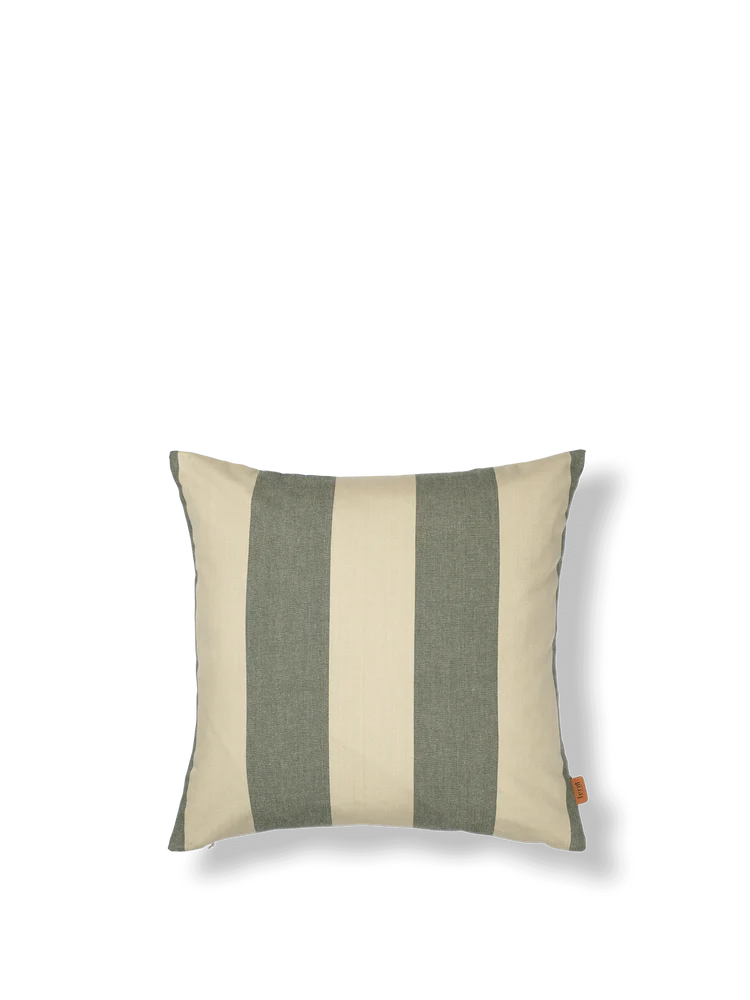 Ferm Living Strand Outdoor Cushion Cover Dark Lichen/Parchme