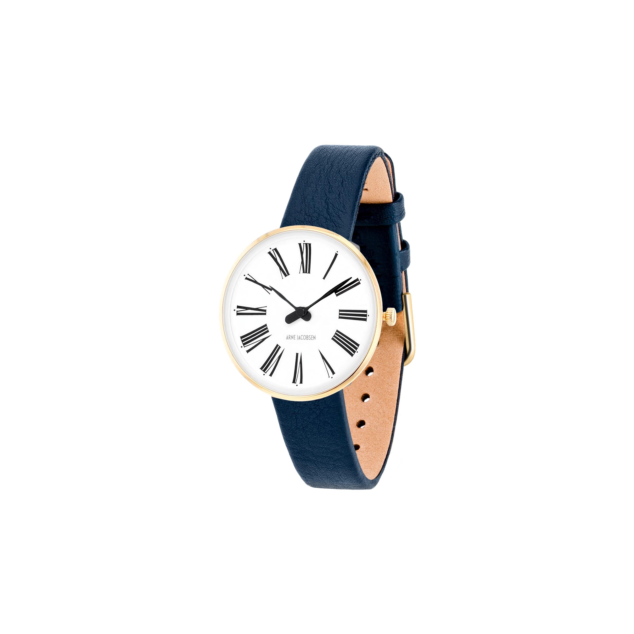 Arne Jacobsen Nya IPG -armbandsur Ø30, blå rem