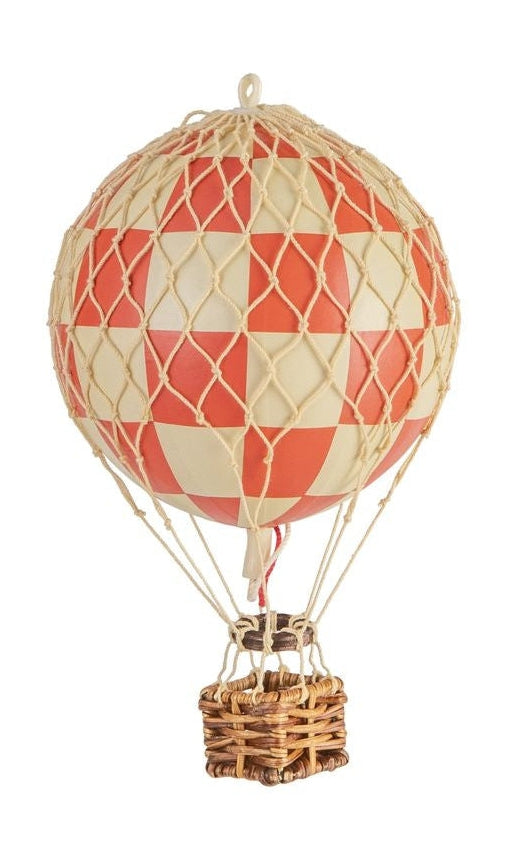 Authentic Models Flyter himlen luftballong, kontrollera röd, Ø 8,5 cm