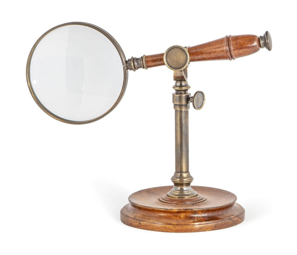Authentic Models Förstoringsglas med stativ, bronsat