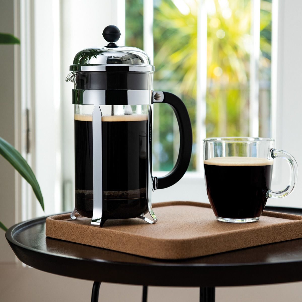 Bodum Chambord satte kaffebryggare och bistroglas 8 kopp, 4 st.