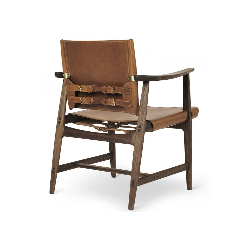 Carl Hansen BM1106 Hunter Chair, oljad valnöt, Cognac Core Leather