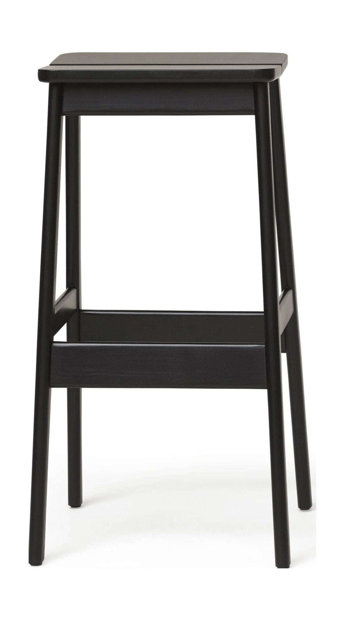 Form&Refine Vinkelstandardstångsstol 75 cm, svartfärgad bok