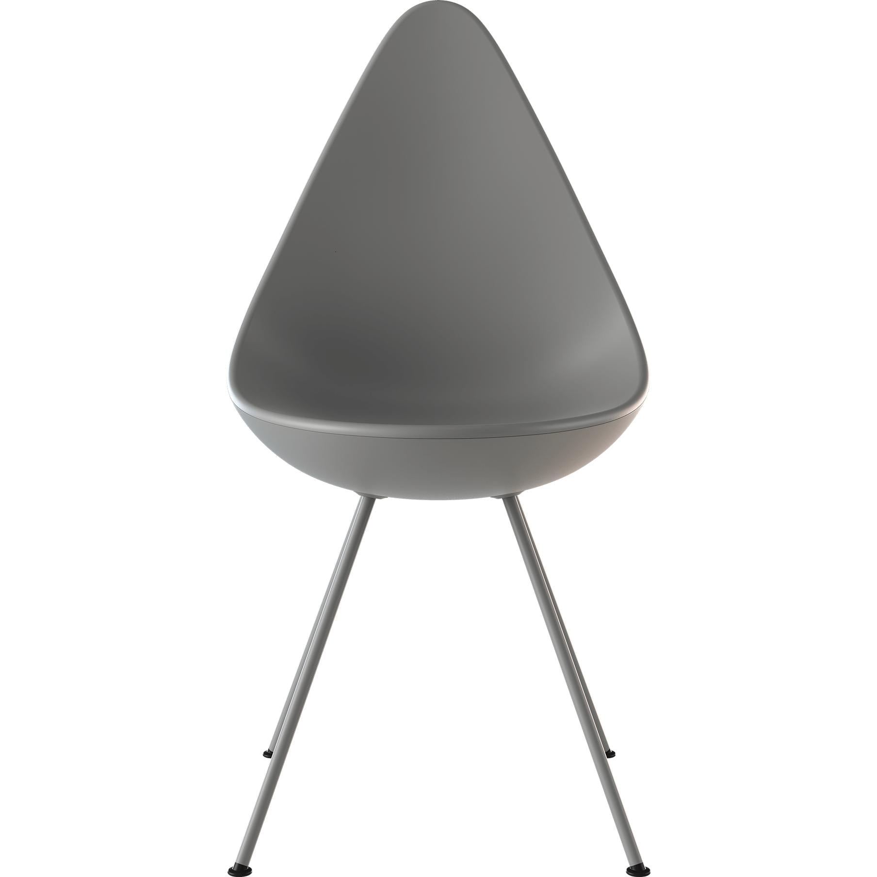Fritz Hansen Drop Chair Plastic Bowl Monochrome, Nine Grey