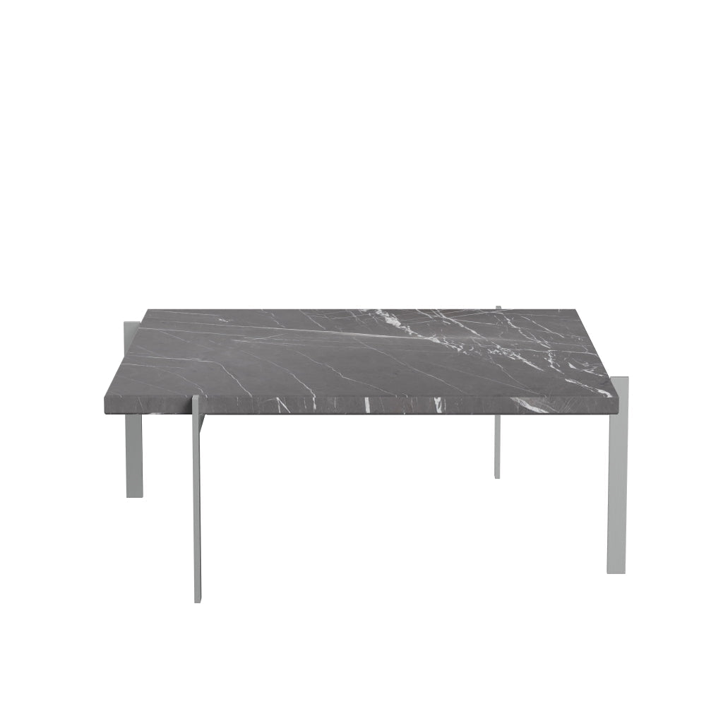 Fritz Hansen PK61 kaffebord 80 cm, svart matsbet marmor