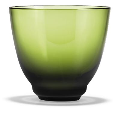 Holmegaard Flödesvattenglas, olivgrön