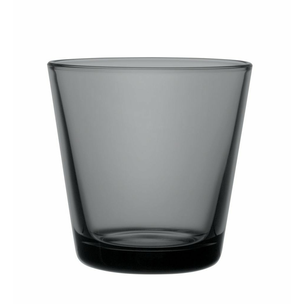 Iittala Katio Drinking Glass Dark Grey 21 Cl, 2 st.