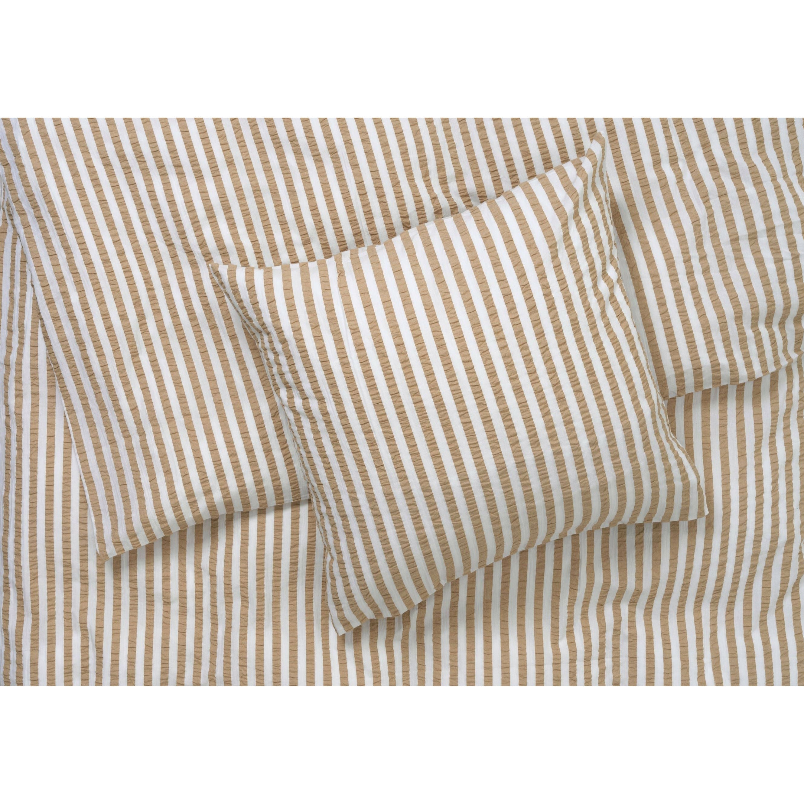 Juna Bæk & Wave Lines sängkläder 140x220 cm, sand/vit