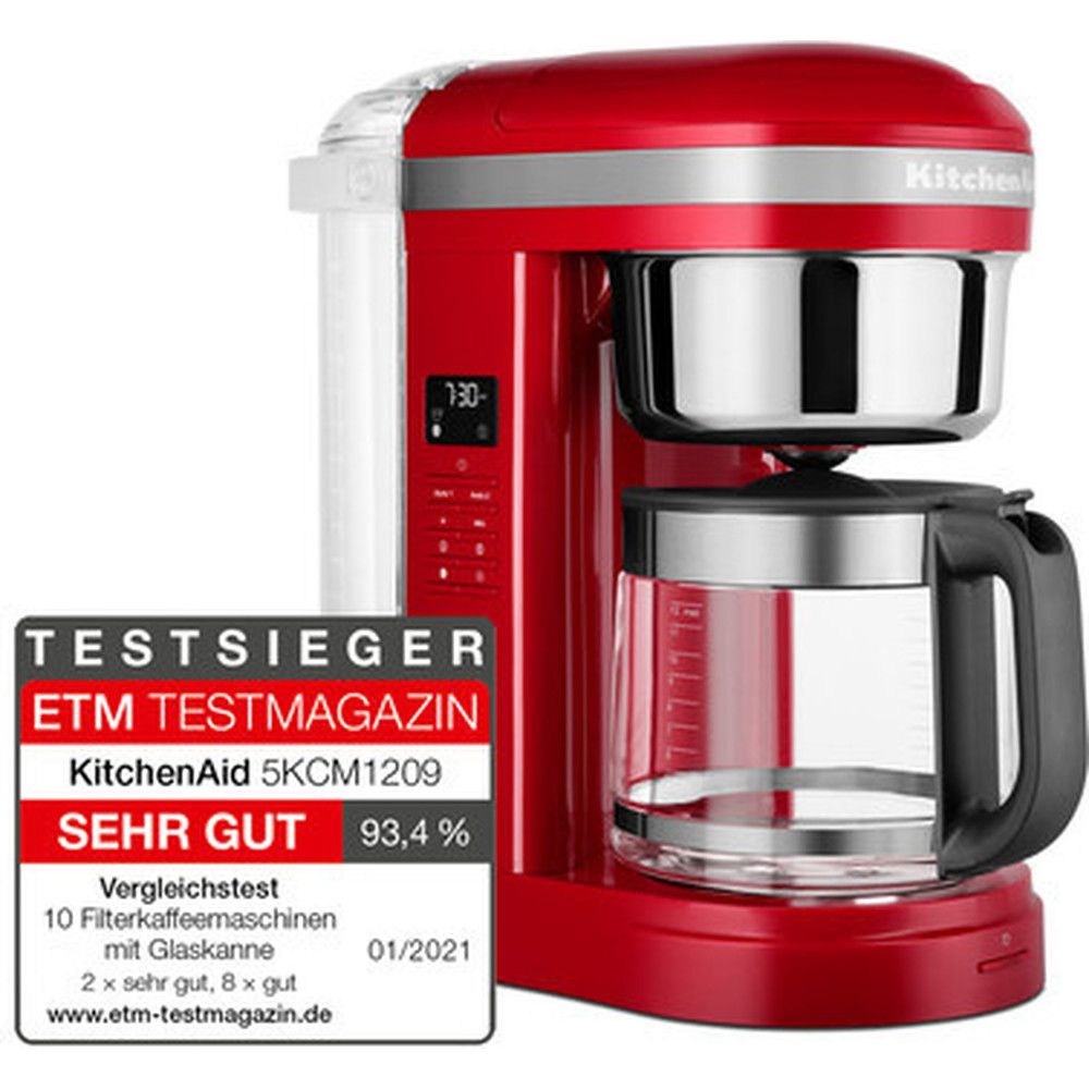 KitchenAid 5KCM1209 kaffebryggare 1,7 L, röd