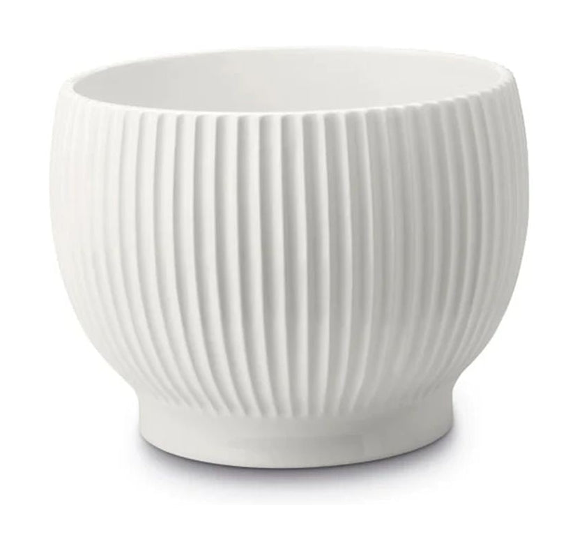 Knabstrup Keramik Örtpotten gömmer sig med spår Ø 14,5 cm, vit