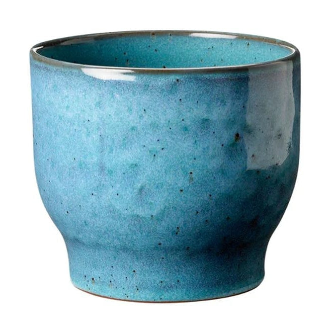 Knabstrup Keramik Örtpotten gömmer sig Ø 12,5 cm, dammigt blått