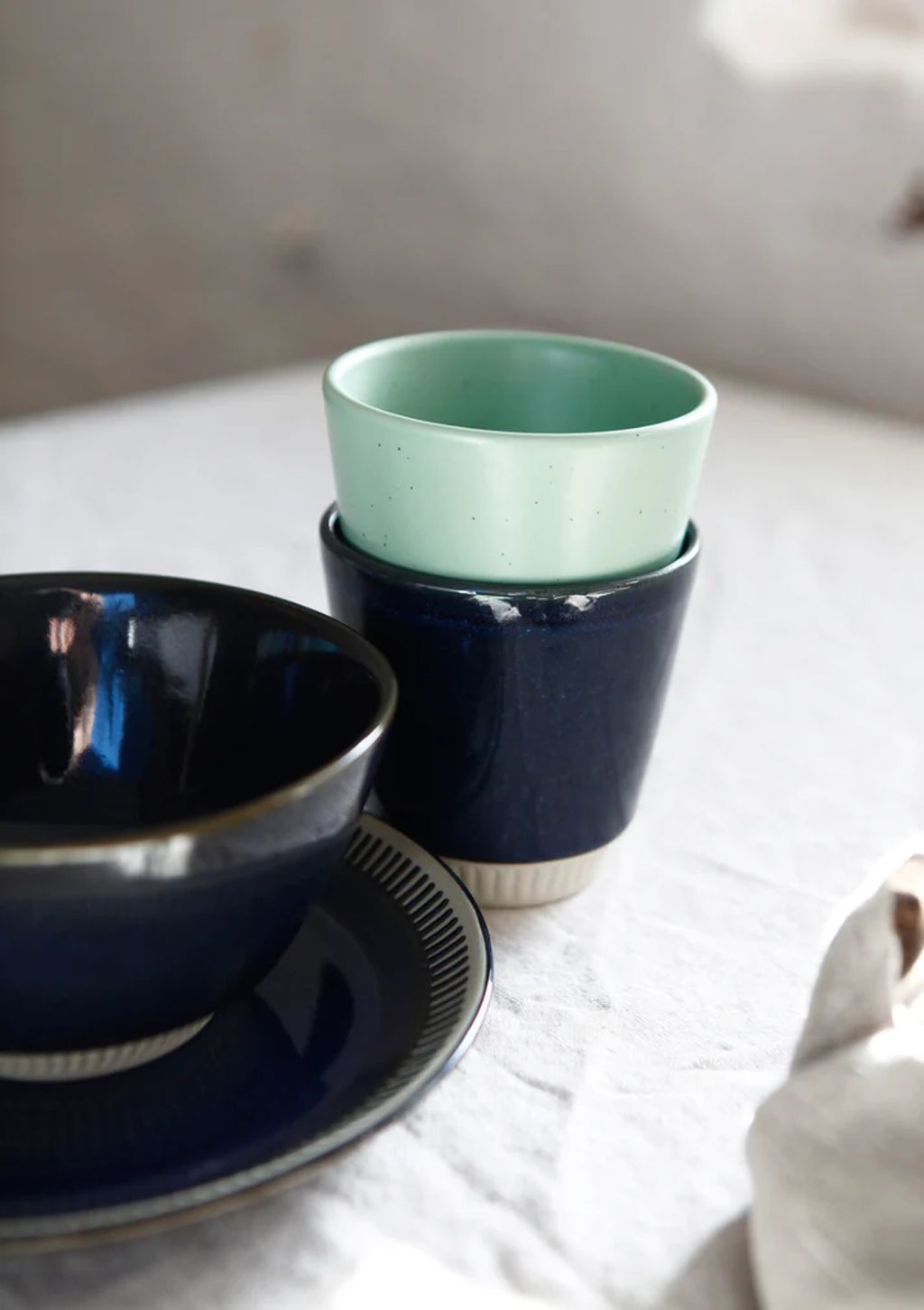 Knabstrup Keramik Colorit Mugs 250 ml, marinblå