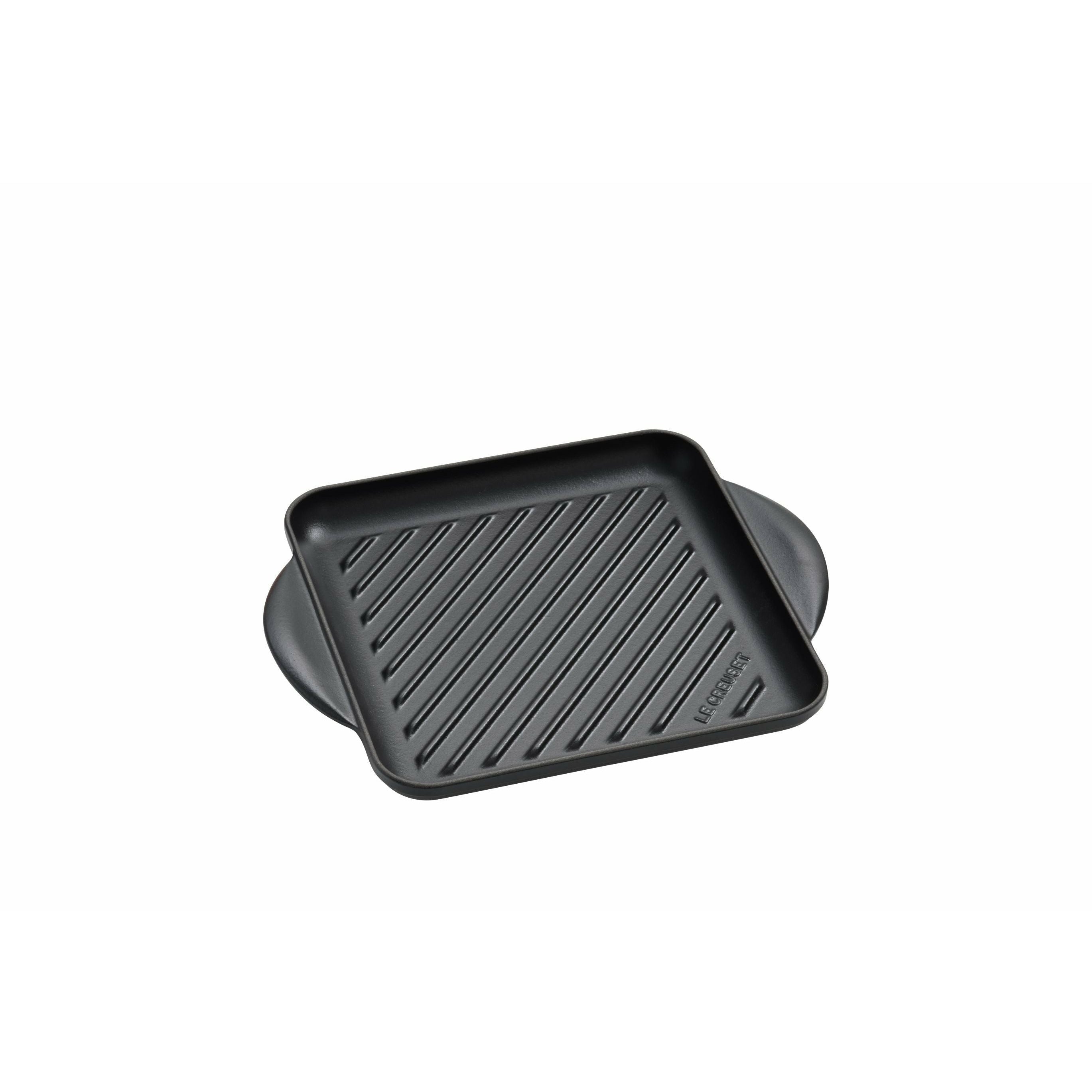 Le Creuset Tradition Kvadratisk grillplatta 24 cm, svart