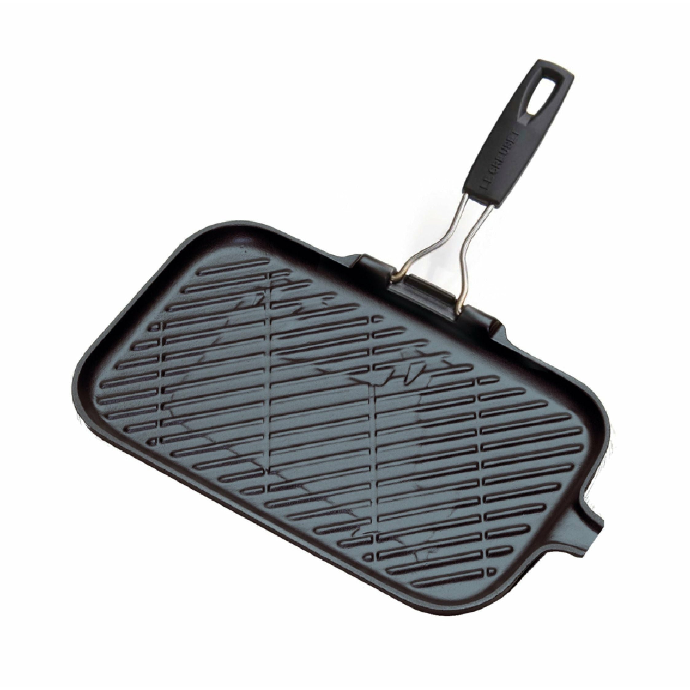 Le Creuset tradition Rektangulär grillpanna med silikonhandtag 36 x 20 cm, svart