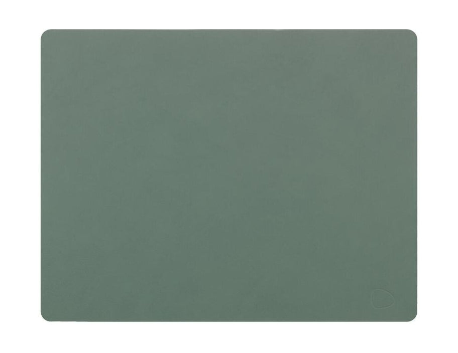 Lind DNA Square Cover servetten nupo läder L, pastellgrön