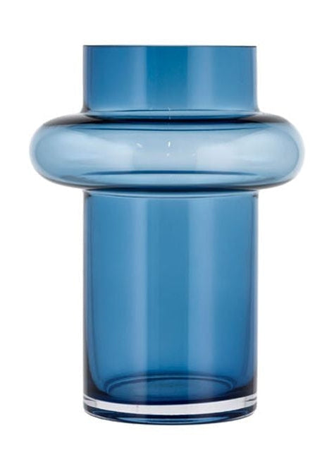 Lyngby Glas Tube Vase H: 20 cm, mörkblå