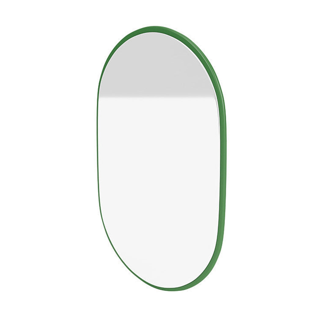 Montana ser liten oval spegel med upphängningsfästen, persilja grönt