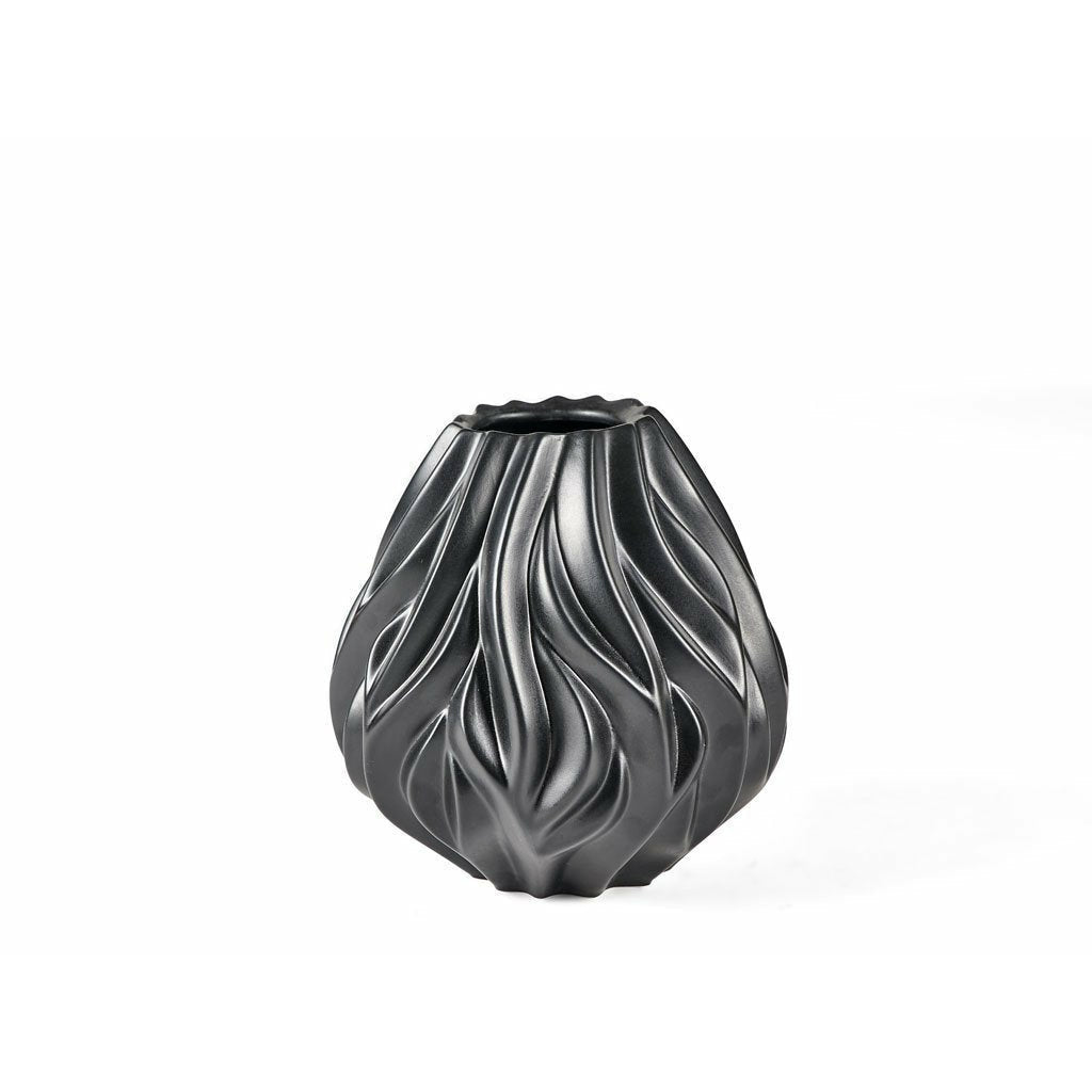 Morsø Flame Vase Black, 19 cm