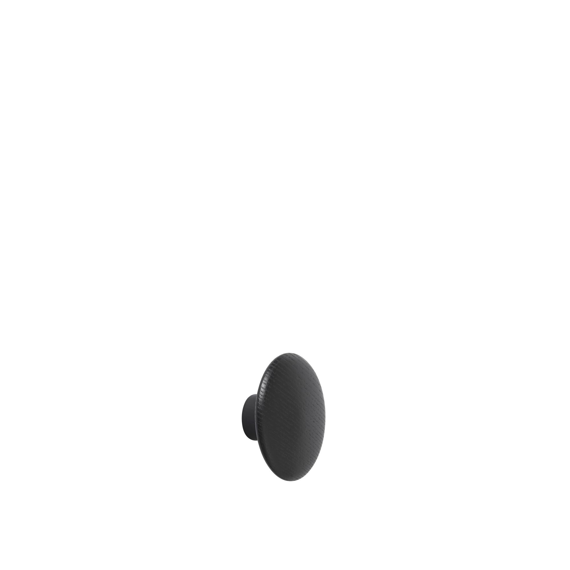 Muuto Prickskroken trä Ø 6,5 cm, svart