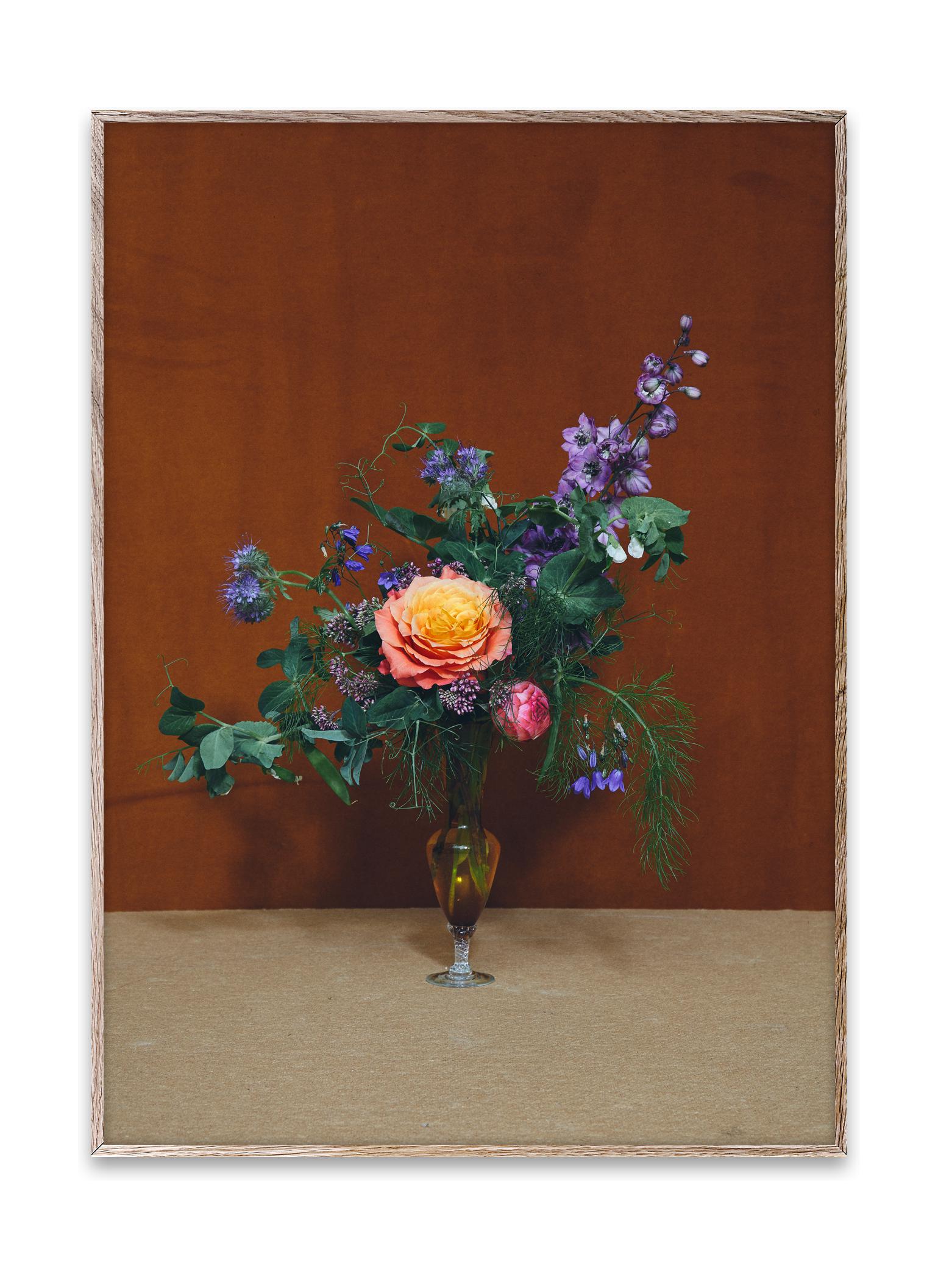 Paper Collective Flower 08 Poster 50x70 cm, brun