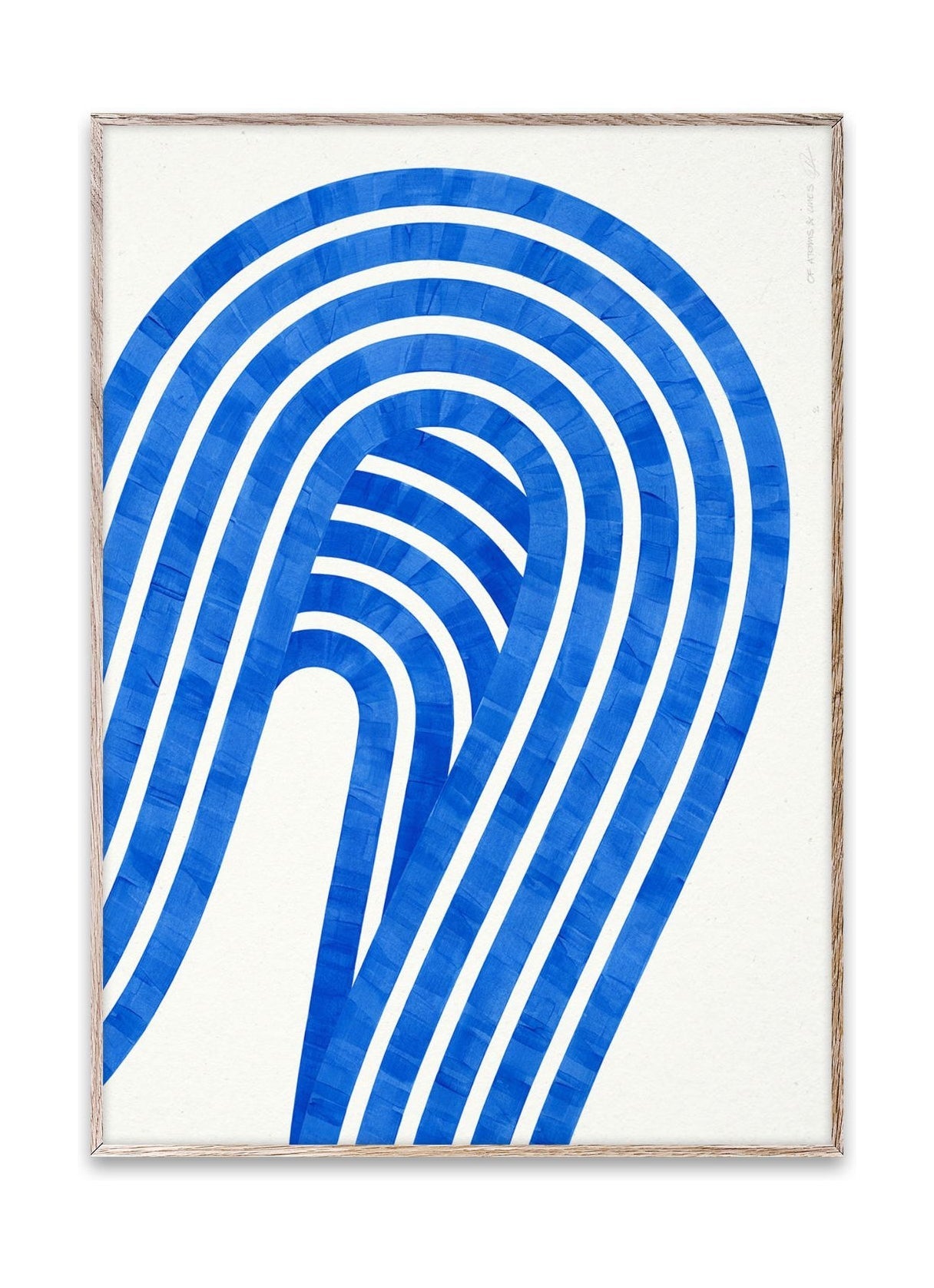 Paper Collective Entropy Blue 01 -affisch, 50x70 cm