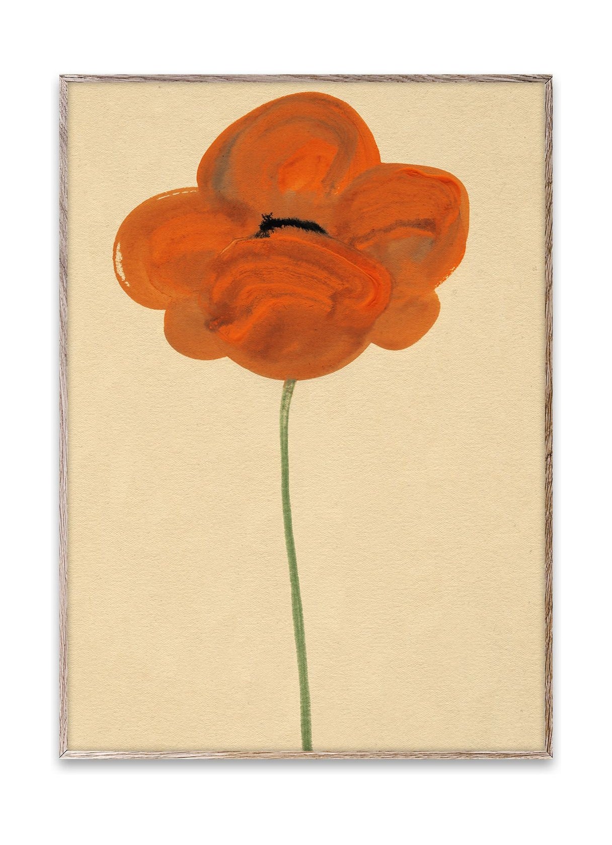 Paper Collective Orange Vallmo -affisch, 50x70 cm