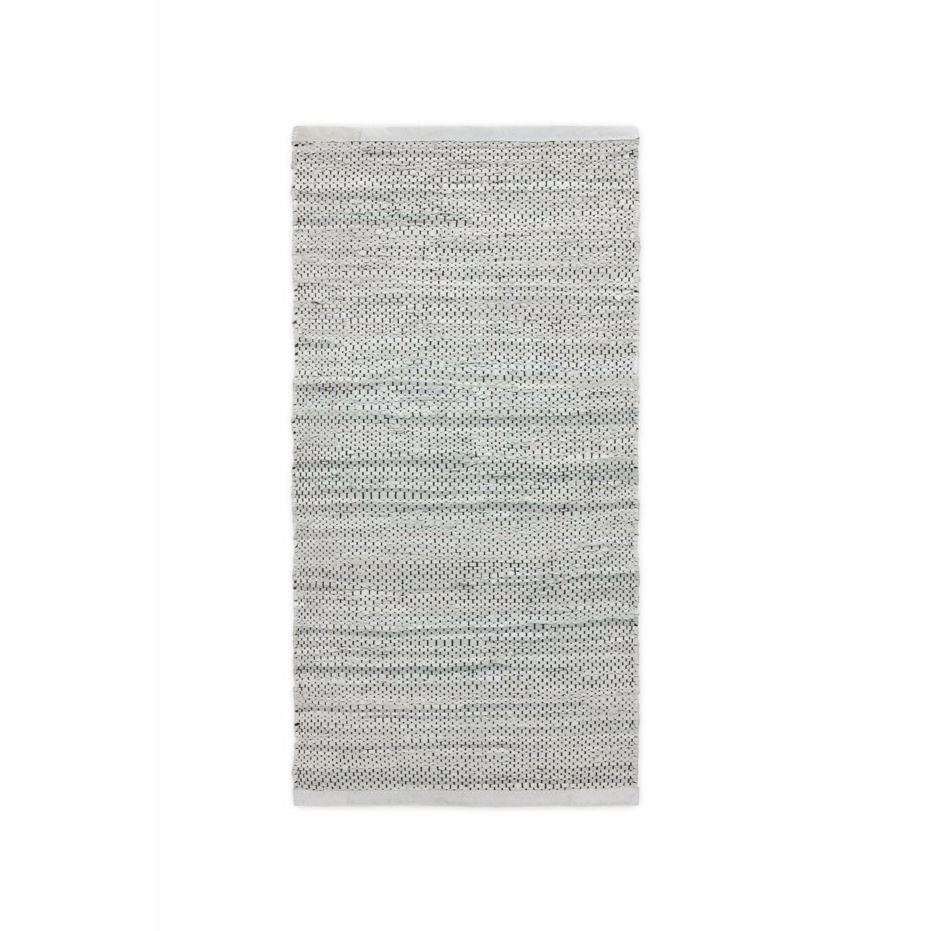 Rug Solid Lädermatta ljusgrå, 75 x 500 cm