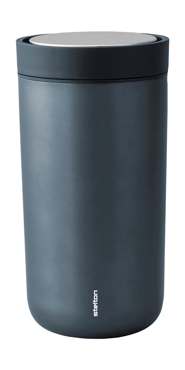 Stelton För att klicka för att gå kopp 0,2 L, mörkblå metallisk