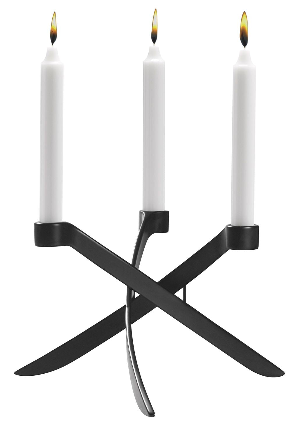 Uyuni Lighting Lightarch Candlestick 1'arm mini avsmalnande Ø 18 cm, matt svart