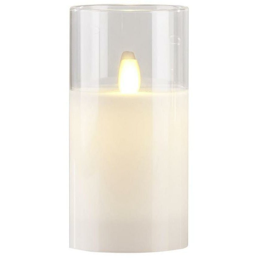 Villa Collection LED Block Light Glass M. Times 15 cm, White