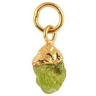Vincent Birthstone Pendant August Peridot Gold Plated