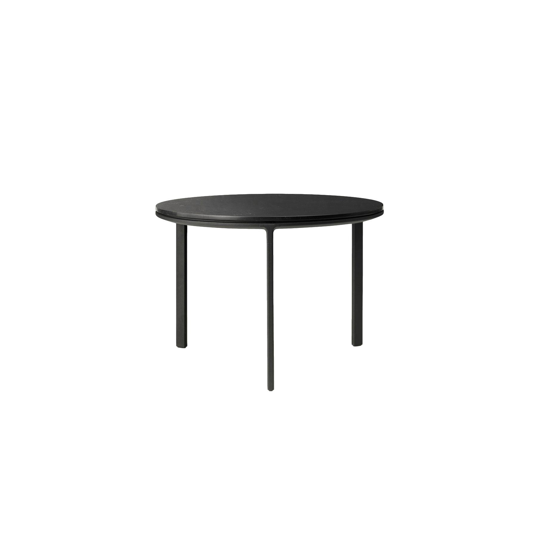 VIPP423 soffbord, svart marmor, Ø 60 cm