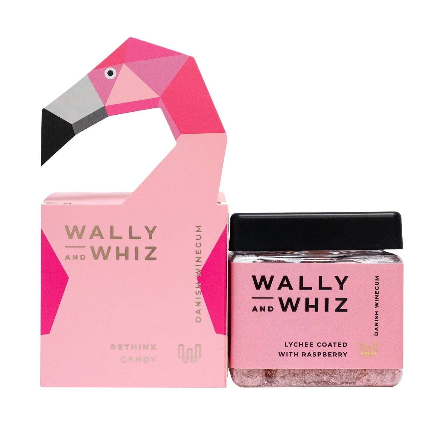 Wally and Whiz Älskar Windumi Cube Pink Flamingo med Litchi med hallon, 140g