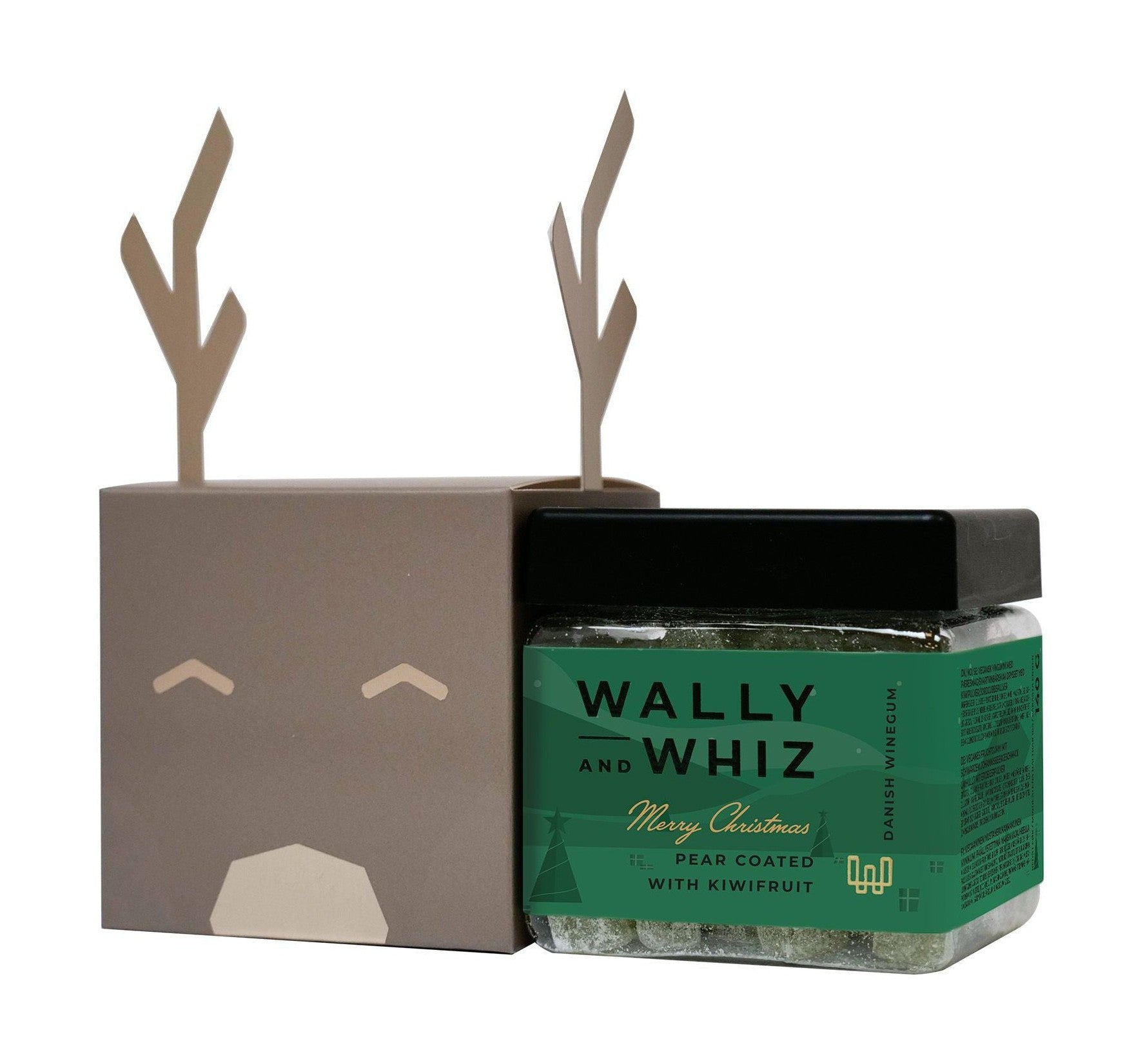 Wally And Whiz Reindeer Grey 1 Small Cube Pear W Kiwi 140g