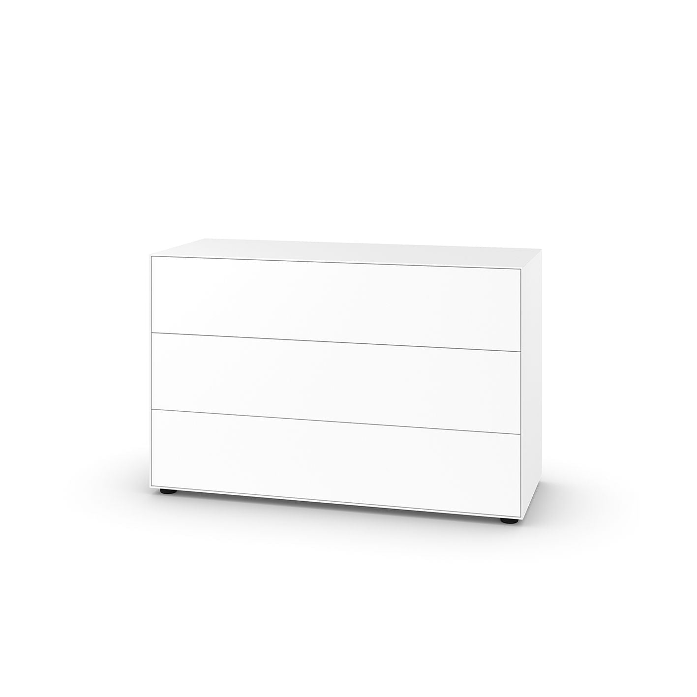 Piure Nex Pur Box -låda HXB 75x120 cm, 3 lådor, vita