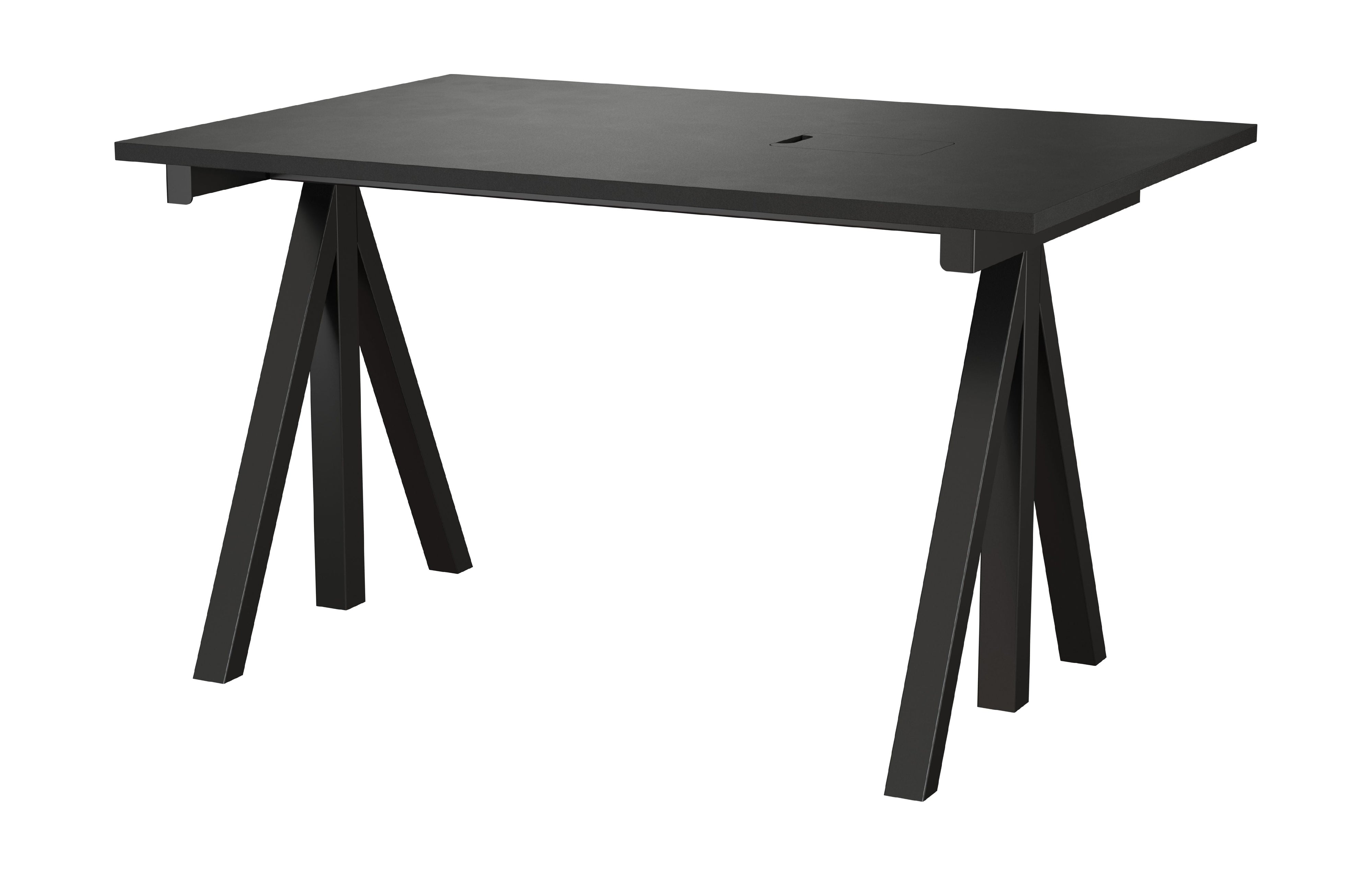 String Furniture Fungerar skrivbord 78x120 cm, svart/svart