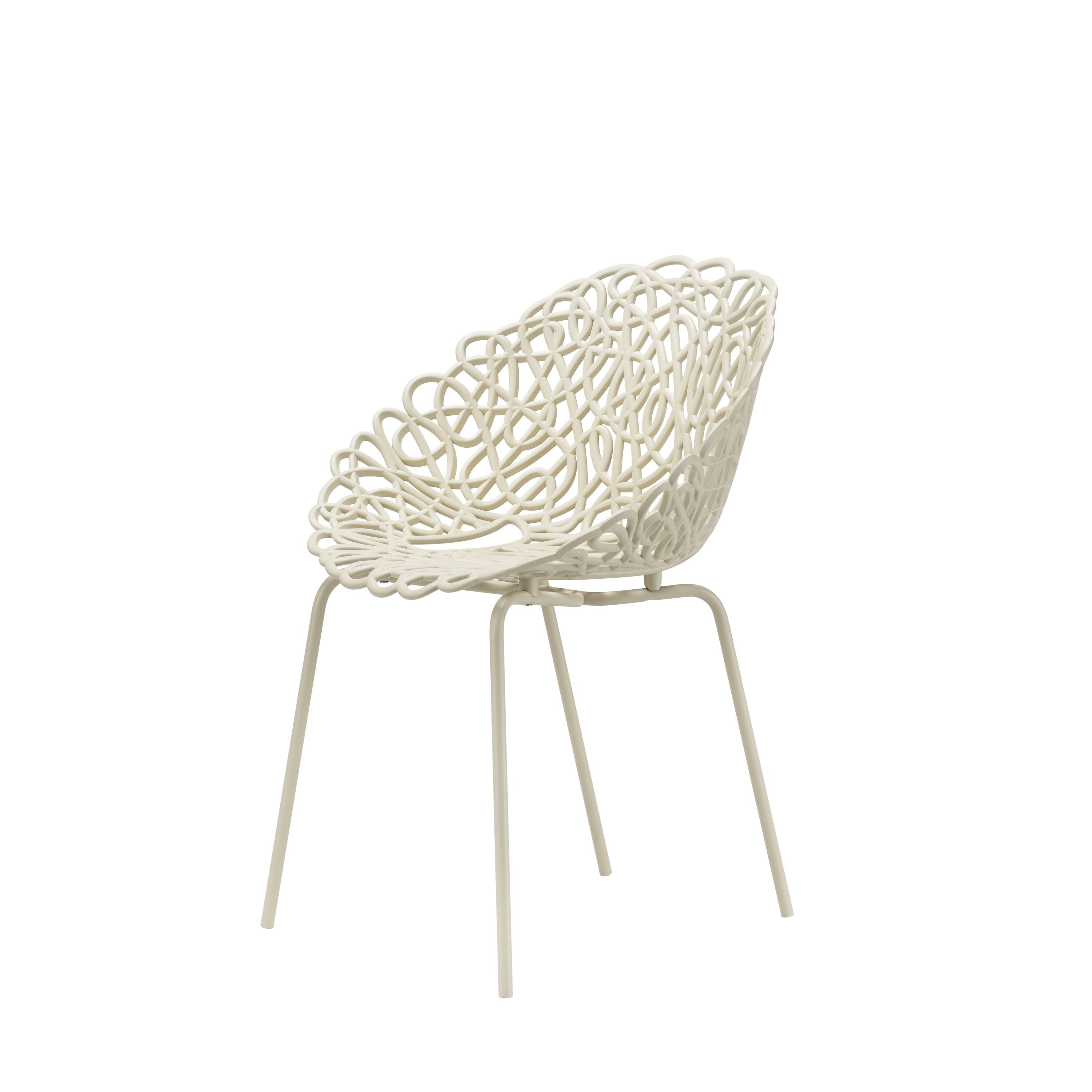 Qeeboo Bacana Chair Indoor Set Of 2 Pcs, Ivory
