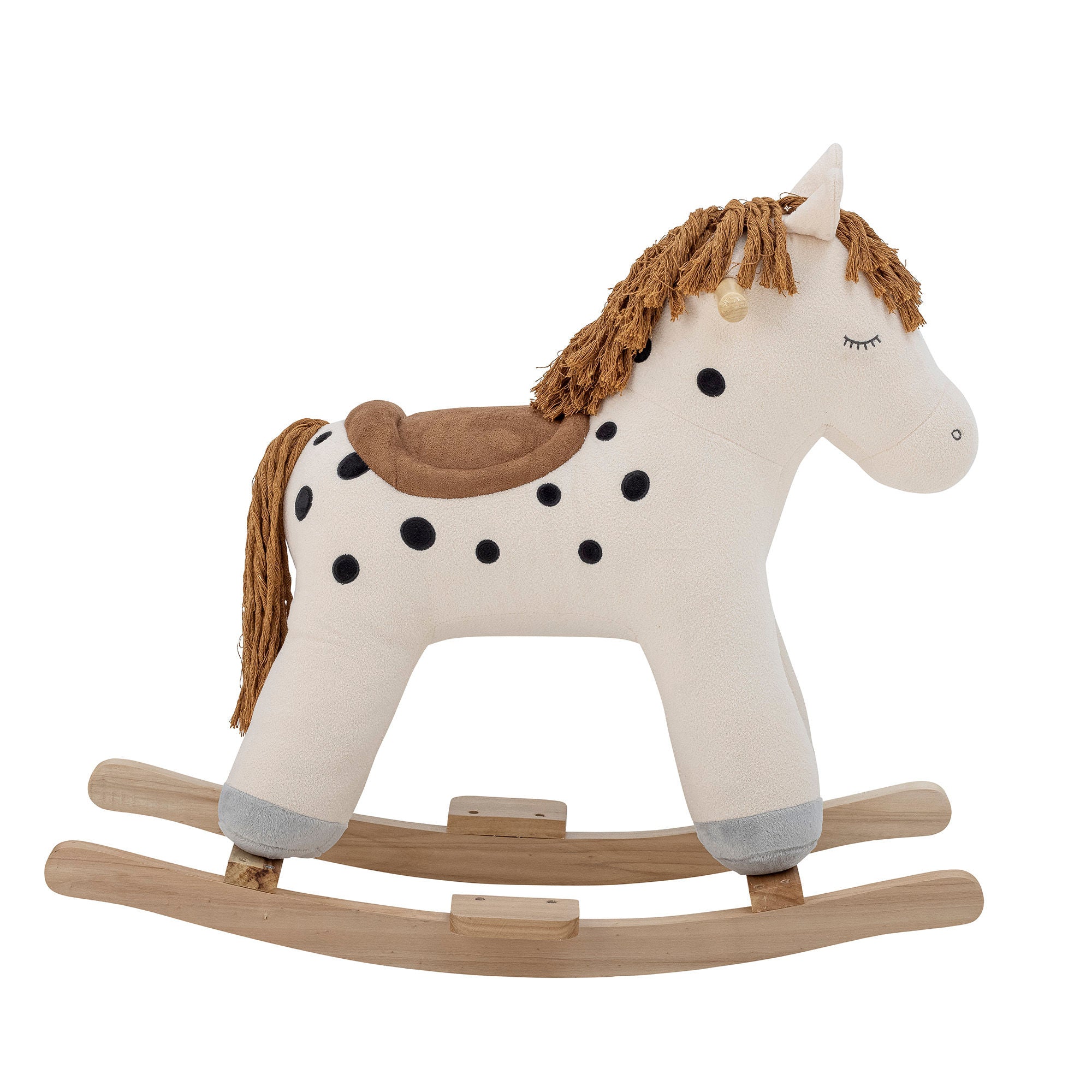 Bloomingville MINI Merlen Rocking Toy, Horse, White, Polyester