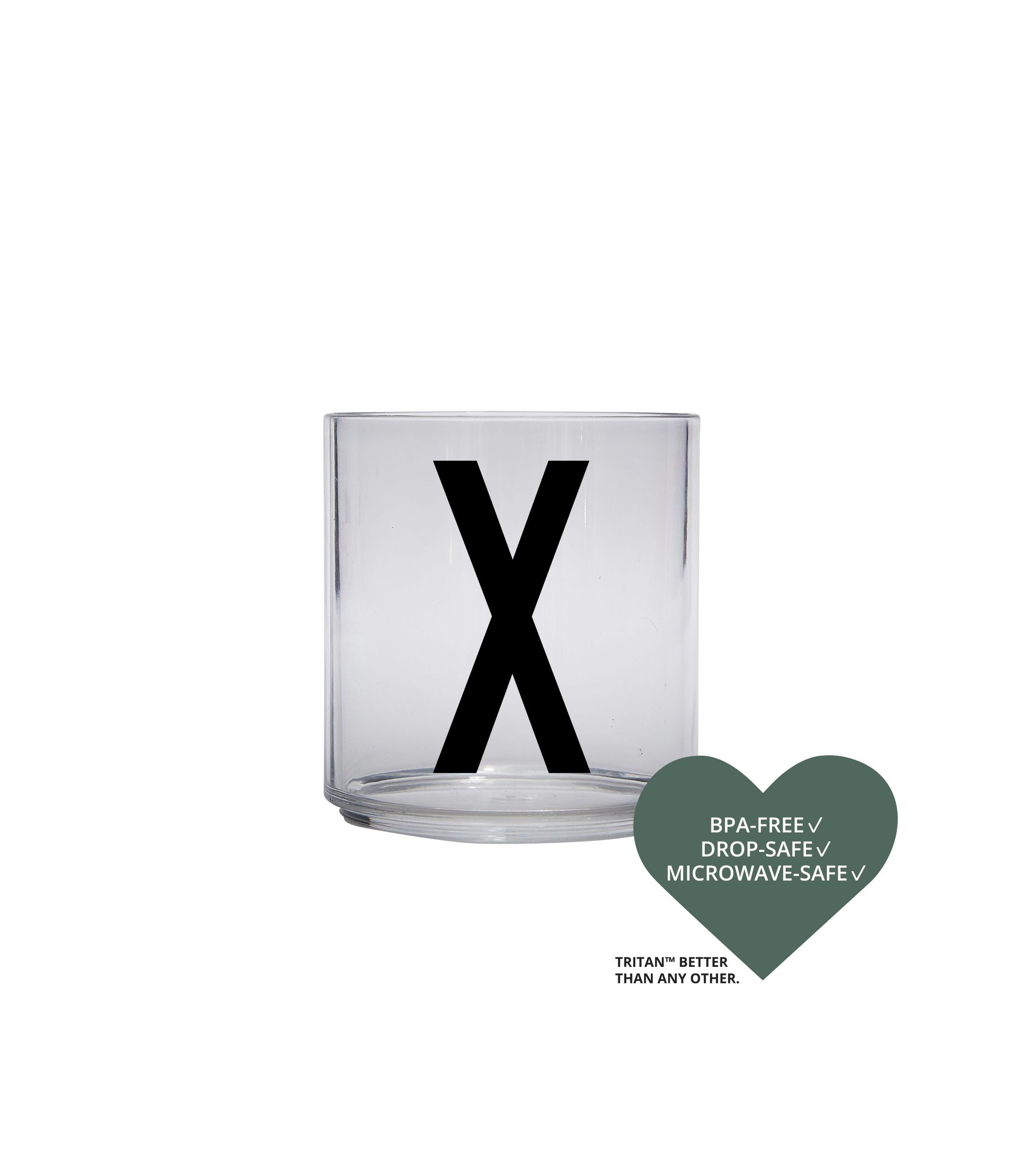 Design Letters Barnens personliga tritan dricker glas, x