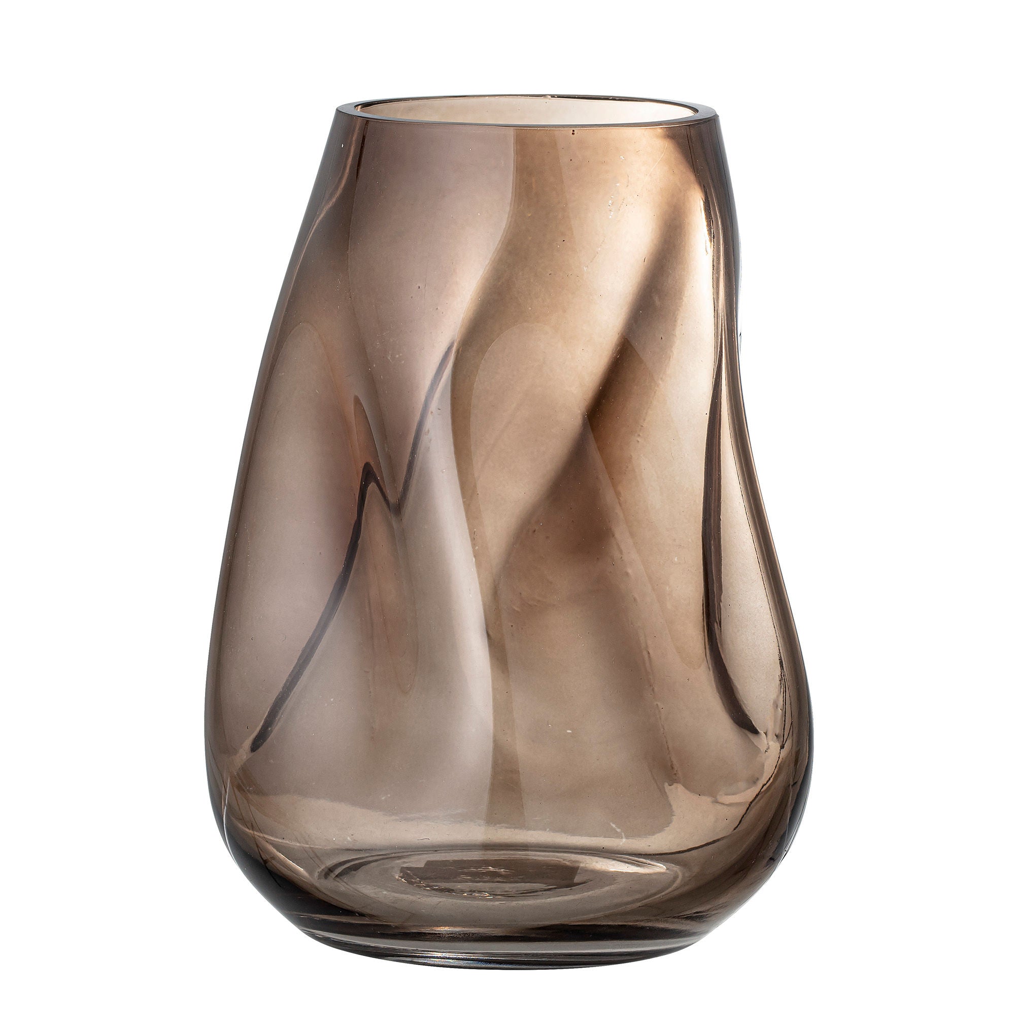 Bloomingville Ingolf Vase, Brown, Glass