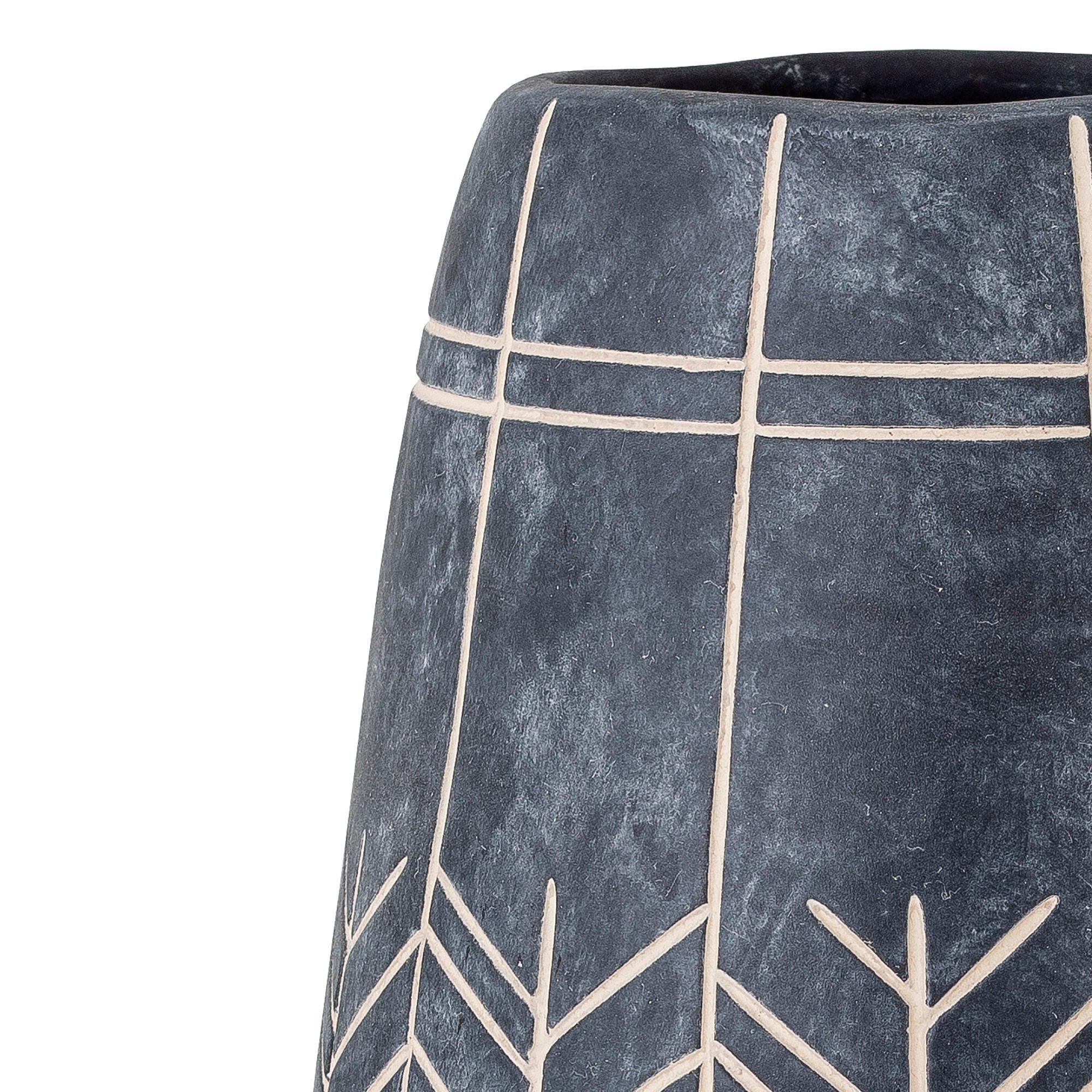 Bloomingville Mahi Deco Vase, Black, Ceramic