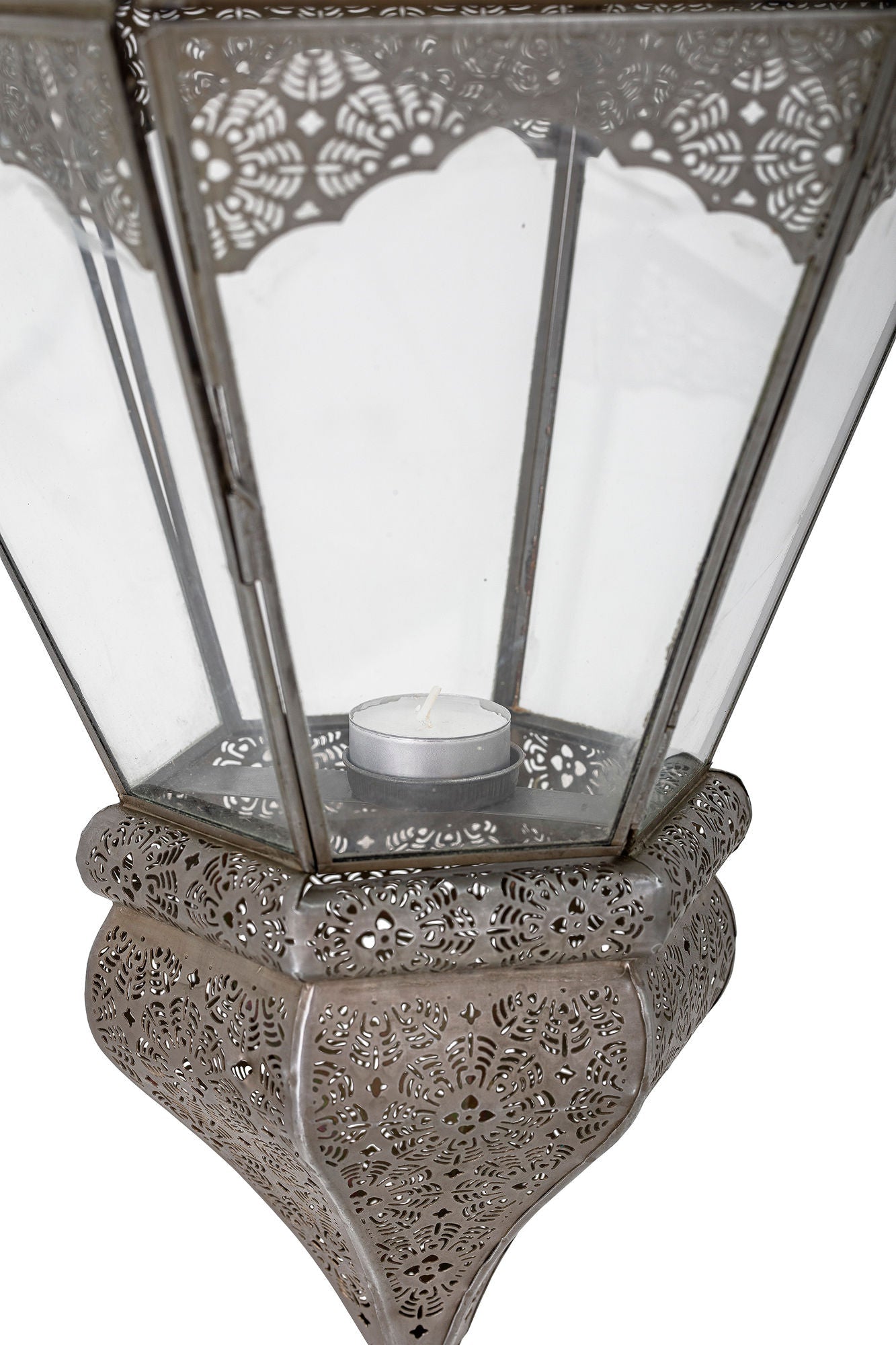 Bloomingville Isabell Lantern, Grey, Glass