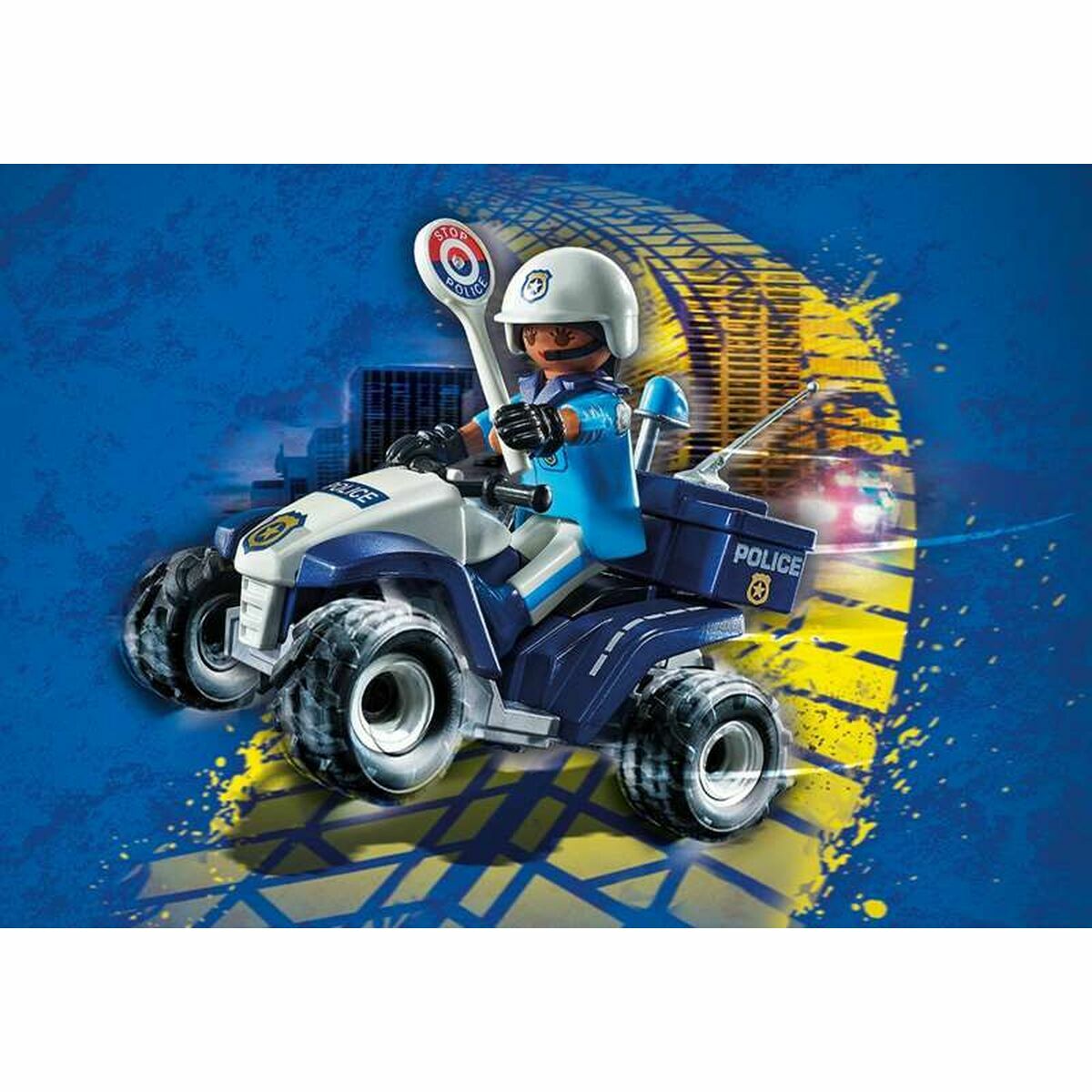Vehicle Playset Playmobil Speed Quad City Action 71092 Police Officer
