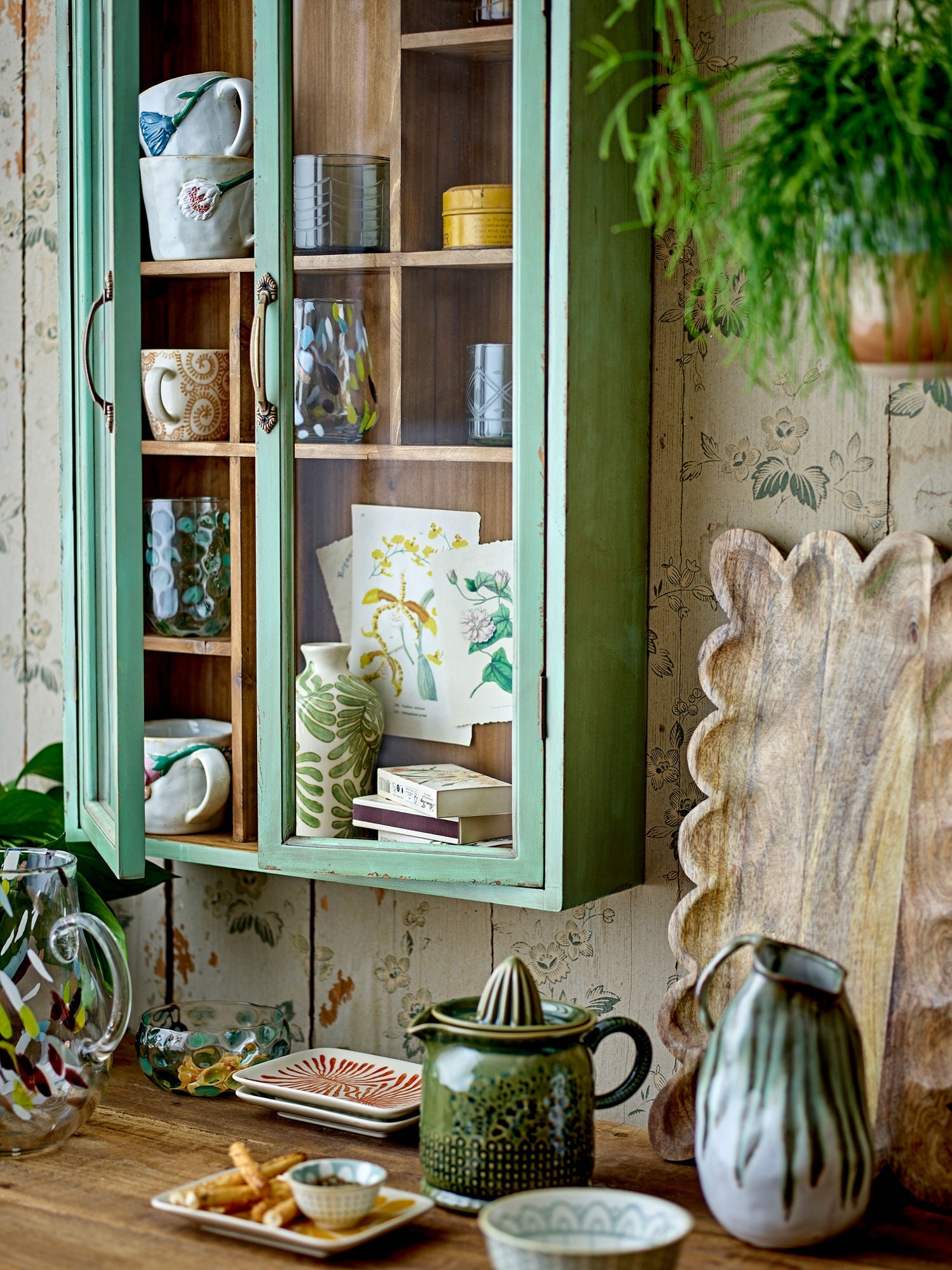 Creative Collection Hazem Cabinet, Green, Firwood