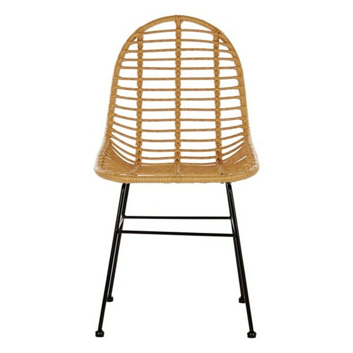 Garden chair DKD Home Decor Metal Rattan (49 x 56 x 91 cm)