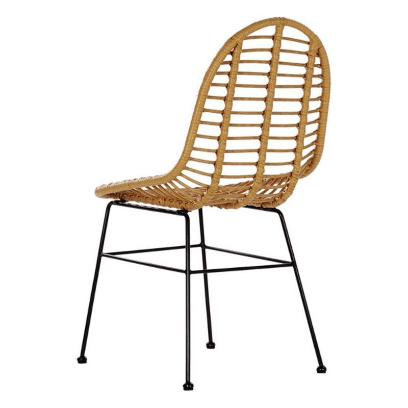 Garden chair DKD Home Decor Metal Rattan (49 x 56 x 91 cm)