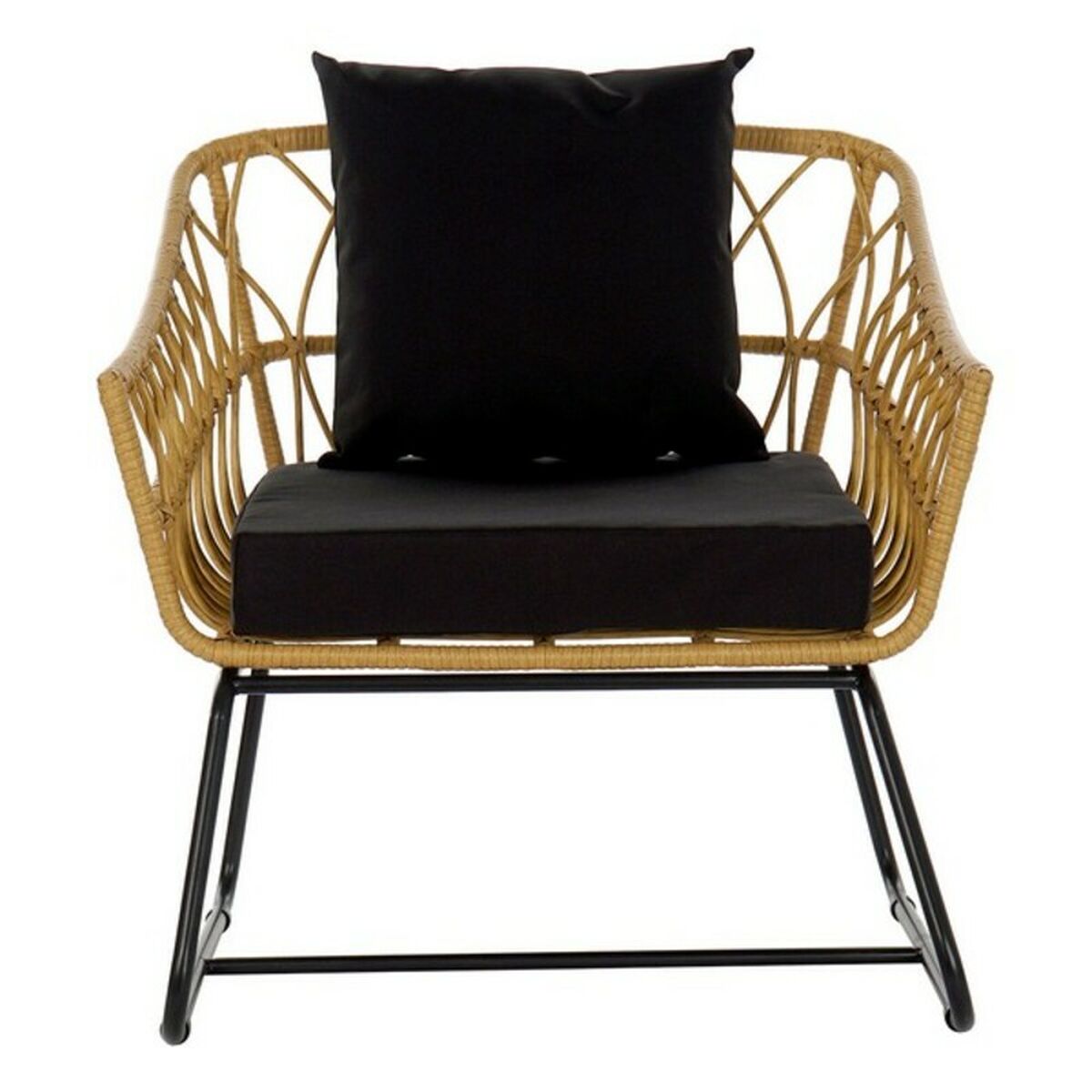 Garden chair DKD Home Decor Metal Rattan (76 x 58 x 80 cm)