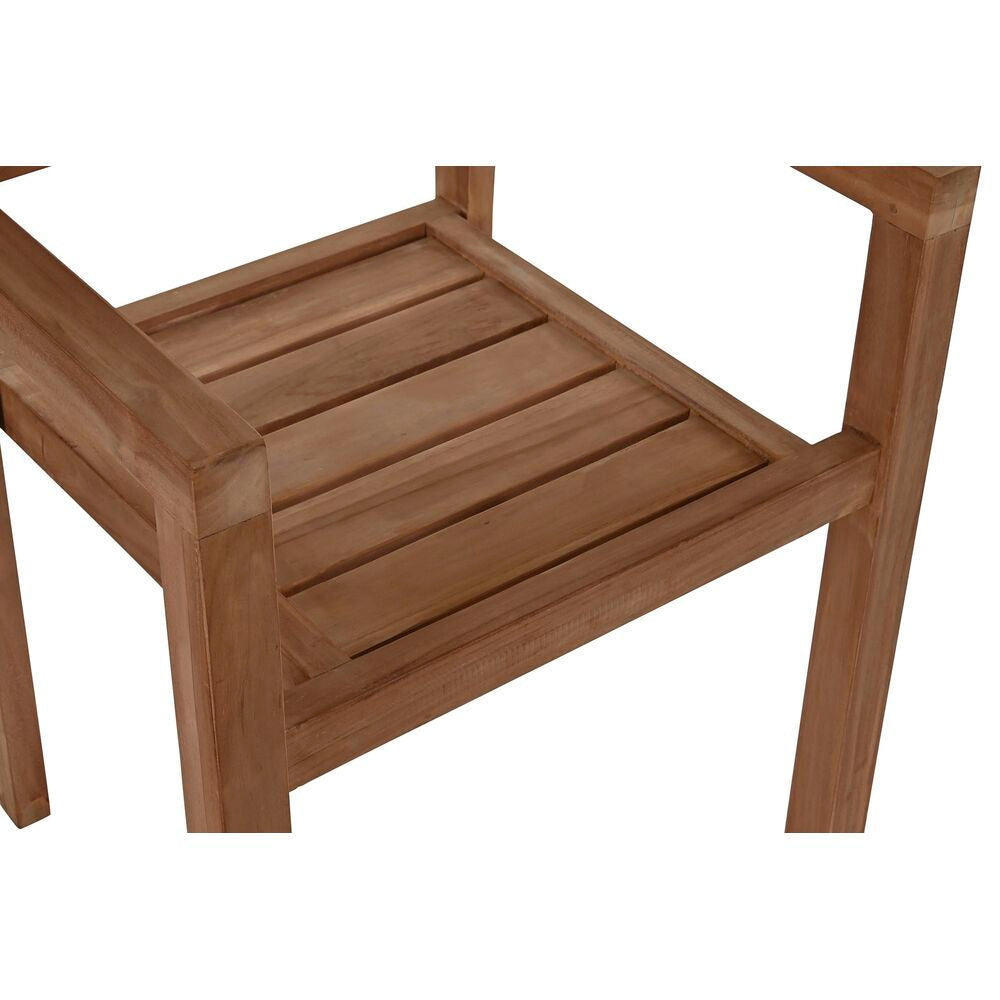 Garden chair DKD Home Decor Brown Teak 58 x 48 x 91 cm (58 x 48 x 91