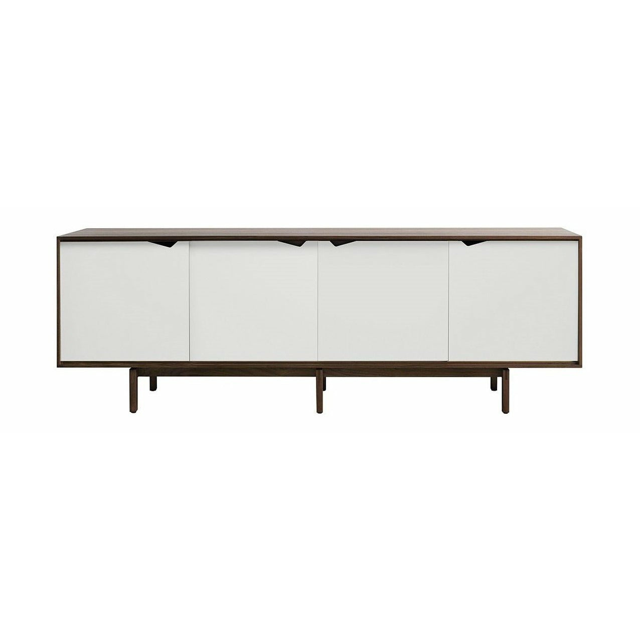 Andersen Furniture S1 sidoboard valnöt, vita dörrar, 200 cm