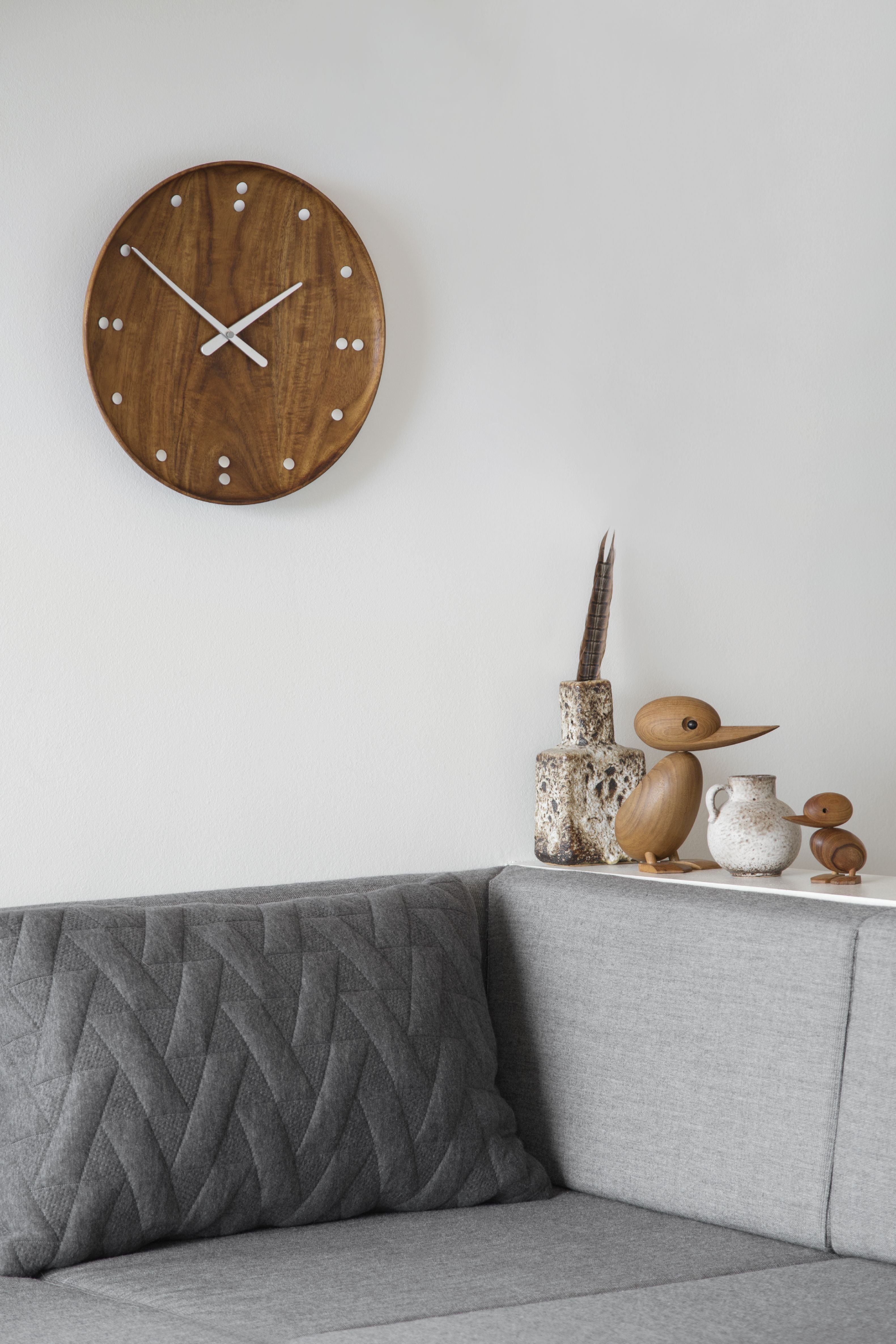 Architectmade Finn Juhl Wall Clock, Teak